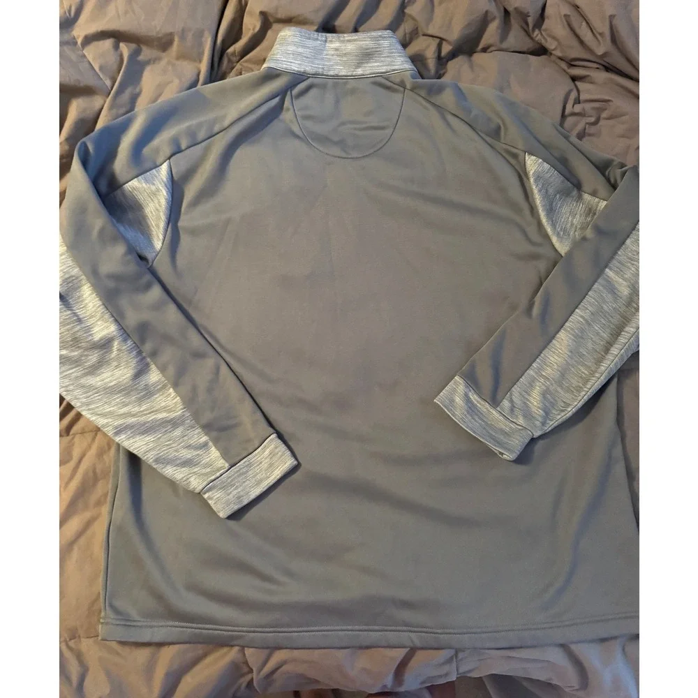 Callaway Mens XXL Gray Heathered Quarter Zip Golf Pullover Fleece Lined Jacket